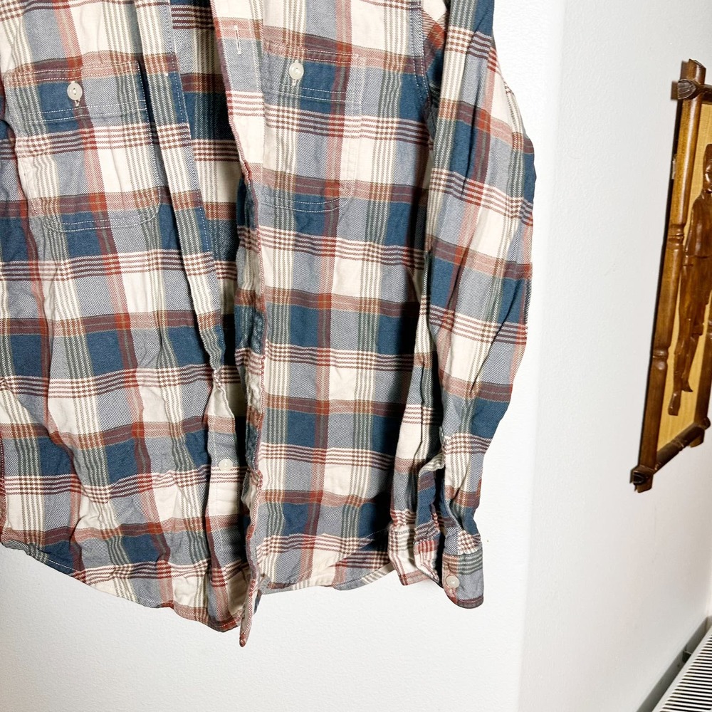 J. Crew Men's Wallace & Barnes Midweight Flannel Shirt Size M J6096 - Picture 2 of 5